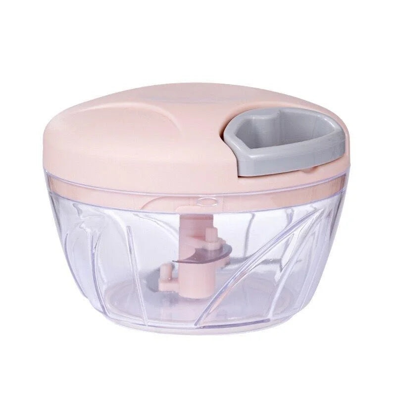 Hand-Pull Food Chopper | Manual Vegetable Cutter & Garlic Mincer (500ml / 900ml)