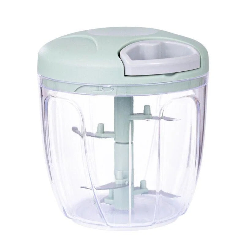 Hand-Pull Food Chopper | Manual Vegetable Cutter & Garlic Mincer (500ml / 900ml)
