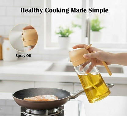 Smart Oil Mister 500ml – Perfect Control for Cooking, Grilling & Air Frying