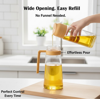 Smart Oil Mister 500ml – Perfect Control for Cooking, Grilling & Air Frying