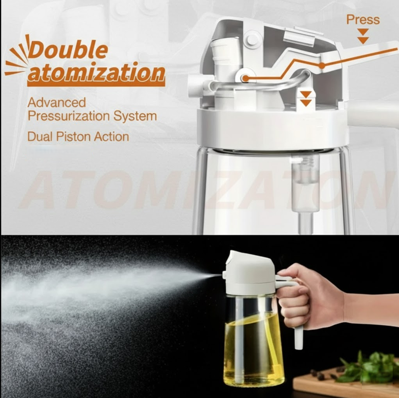 Smart Oil Mister 500ml – Perfect Control for Cooking, Grilling & Air Frying