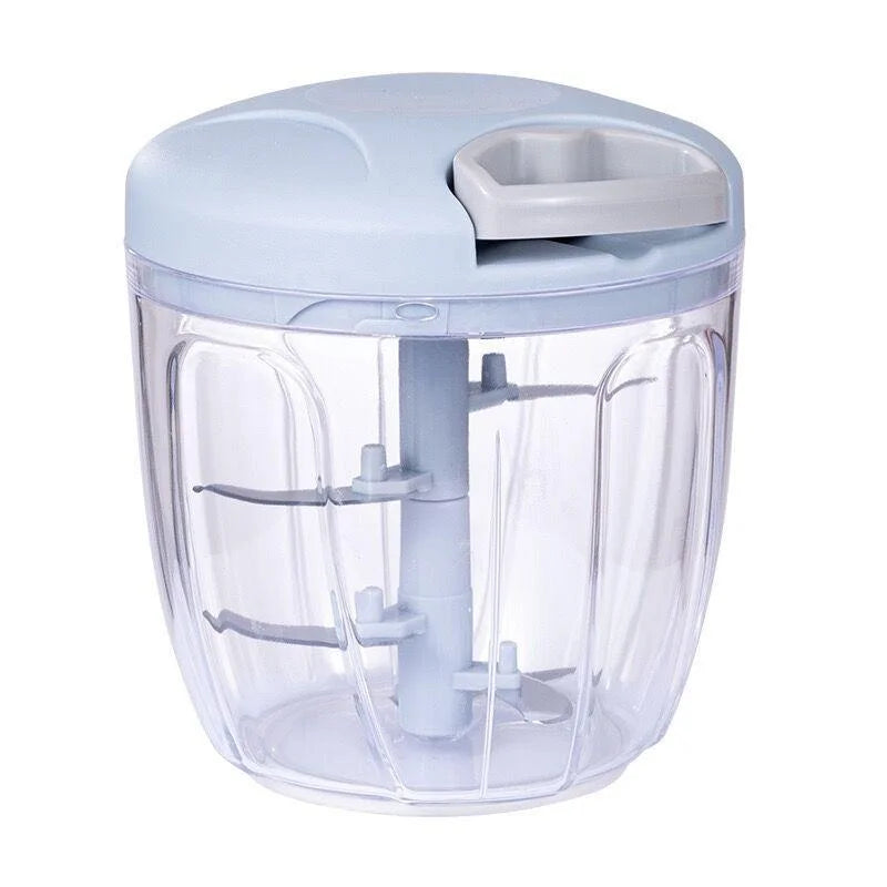 Hand-Pull Food Chopper | Manual Vegetable Cutter & Garlic Mincer (500ml / 900ml)